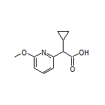 2-Cyclopropyl-2-(6-methoxypyridin-2-yl)acetic Acid