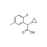 2-Cyclopropyl-2-(2-fluoro-5-methylphenyl)acetic Acid