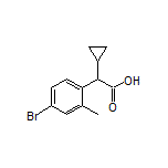 2-(4-Bromo-2-methylphenyl)-2-cyclopropylacetic Acid