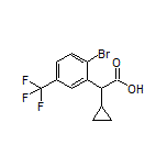 2-[2-Bromo-5-(trifluoromethyl)phenyl]-2-cyclopropylacetic Acid