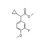 Methyl 2-Cyclopropyl-2-(3-fluoro-4-methoxyphenyl)acetate