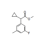 Methyl 2-Cyclopropyl-2-(3-fluoro-5-methylphenyl)acetate