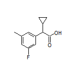 2-Cyclopropyl-2-(3-fluoro-5-methylphenyl)acetic Acid