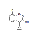 2-(2-Bromo-3-fluorophenyl)-2-cyclopropylacetic Acid