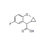 2-Cyclopropyl-2-(5-fluoro-2-methoxyphenyl)acetic Acid