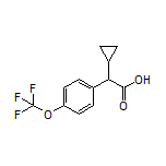 2-Cyclopropyl-2-[4-(trifluoromethoxy)phenyl]acetic Acid