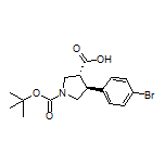 (3R,4S)-1-Boc-4-(4-bromophenyl)pyrrolidine-3-carboxylic Acid