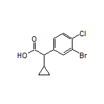 2-(3-Bromo-4-chlorophenyl)-2-cyclopropylacetic Acid