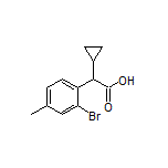 2-(2-Bromo-4-methylphenyl)-2-cyclopropylacetic Acid