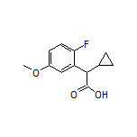 2-Cyclopropyl-2-(2-fluoro-5-methoxyphenyl)acetic Acid