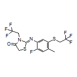 (Z)-2-[[2-Fluoro-4-methyl-5-[(2,2,2-trifluoroethyl)thio]phenyl]imino]-3-(2,2,2-trifluoroethyl)thiazolidin-4-one