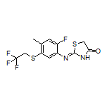 (Z)-2-[[2-Fluoro-4-methyl-5-[(2,2,2-trifluoroethyl)thio]phenyl]imino]thiazolidin-4-one