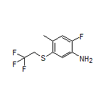 2-Fluoro-4-methyl-5-[(2,2,2-trifluoroethyl)thio]aniline