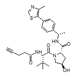 (2S,4R)-1-[(S)-3,3-Dimethyl-2-(pent-4-ynamido)butanoyl]-4-hydroxy-N-[(S)-1-[4-(4-methylthiazol-5-yl)phenyl]ethyl]pyrrolidine-2-carboxamide