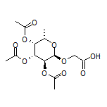 2-[[(2R,3S,4R,5R,6S)-3,4,5-Triacetoxy-6-methyltetrahydro-2H-pyran-2-yl]oxy]acetic Acid