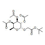 (2R,3S,4R,5R,6S)-2-[2-(tert-Butoxy)-2-oxoethoxy]-6-methyltetrahydro-2H-pyran-3,4,5-triyl Triacetate