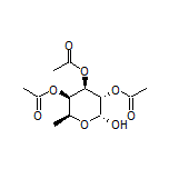 (2R,3S,4R,5R,6S)-2-Hydroxy-6-methyltetrahydro-2H-pyran-3,4,5-triyl Triacetate