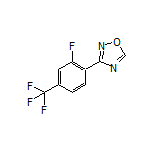 3-[2-Fluoro-4-(trifluoromethyl)phenyl]-1,2,4-oxadiazole