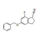 5-(Benzyloxy)-7-fluoroindane-1-carbonitrile