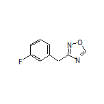 3-(3-Fluorobenzyl)-1,2,4-oxadiazole