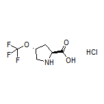 (2S,4R)-4-(Trifluoromethoxy)pyrrolidine-2-carboxylic Acid Hydrochloride