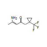 (Z)-4-Amino-1-[1-(trifluoromethyl)cyclopropyl]pent-3-en-2-one