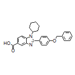 2-[4-(Benzyloxy)phenyl]-1-cyclohexyl-1H-benzo[d]imidazole-5-carboxylic Acid