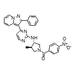 [(3R,4S)-3-Methyl-4-[[4-(2-phenylpyrazolo[1,5-a]pyridin-3-yl)pyrimidin-2-yl]amino]pyrrolidin-1-yl](4-nitrophenyl)methanone