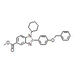 Methyl 2-[4-(Benzyloxy)phenyl]-1-cyclohexyl-1H-benzo[d]imidazole-5-carboxylate