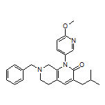 7-Benzyl-3-isobutyl-1-(6-methoxypyridin-3-yl)-5,6,7,8-tetrahydro-1,7-naphthyridin-2(1H)-one