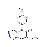 3-Isobutyl-1-(6-methoxypyridin-3-yl)-1,7-naphthyridin-2(1H)-one