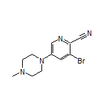 3-Bromo-5-(4-methylpiperazin-1-yl)pyridine-2-carbonitrile