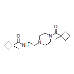 1-Methyl-N-[2-[4-(1-methylcyclobutanecarbonyl)-1-piperazinyl]ethyl]cyclobutanecarboxamide