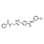 N-[2-[5-[4-[(3-Chlorobenzyl)carbamoyl]phenyl]-1,2,4-oxadiazol-3-yl]ethyl]-N-methylbenzamide