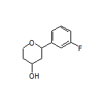 2-(3-Fluorophenyl)tetrahydropyran-4-ol