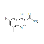 4-Chloro-6-iodo-8-methylquinoline-3-carboxamide