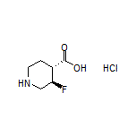 (3R,4R)-3-Fluoropiperidine-4-carboxylic Acid Hydrochloride