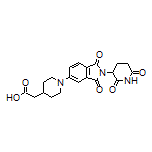 2-[1-[2-(2,6-Dioxo-3-piperidyl)-1,3-dioxo-5-isoindolinyl]-4-piperidyl]acetic Acid