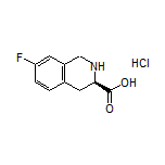 (R)-7-Fluoro-1,2,3,4-tetrahydroisoquinoline-3-carboxylic Acid Hydrochloride