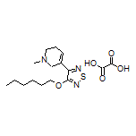 3-(Hexyloxy)-4-(1-methyl-1,2,5,6-tetrahydropyridin-3-yl)-1,2,5-thiadiazole Oxalate