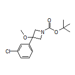 1-Boc-3-(3-chlorophenyl)-3-methoxyazetidine