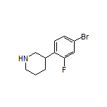 3-(4-Bromo-2-fluorophenyl)piperidine