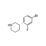 (S)-3-(4-Bromo-2-fluorophenyl)piperidine