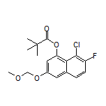 8-Chloro-7-fluoro-3-(methoxymethoxy)naphthalen-1-yl Pivalate