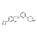 2-[[2-Fluoro-4-(oxetan-3-yl)benzyl]oxy]-6-(piperidin-4-yl)pyridine