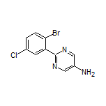 5-Amino-2-(2-bromo-5-chlorophenyl)pyrimidine