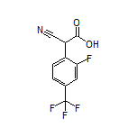 2-Cyano-2-[2-fluoro-4-(trifluoromethyl)phenyl]acetic Acid