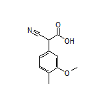 2-Cyano-2-(3-methoxy-4-methylphenyl)acetic Acid