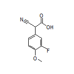 2-Cyano-2-(3-fluoro-4-methoxyphenyl)acetic Acid