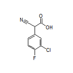 2-(3-Chloro-4-fluorophenyl)-2-cyanoacetic Acid